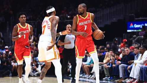 [腾讯全场集锦]🏀火箭7人上双擒老鹰迎三连胜 阿门17+11 杰伦·约翰逊26+9+16